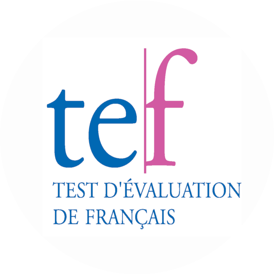 TEF french course online cours de français en ligne préparatoire rond